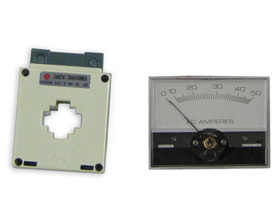 50 Amp Current Transformer and Panel Meter for Mot